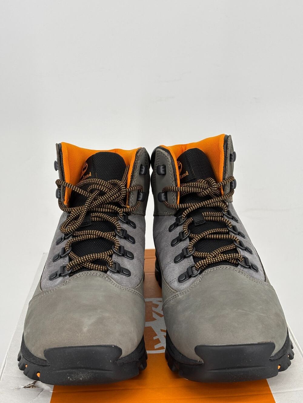 Timberland Rangley Mid Hiker Boots Men 10.5 Dark Gray Leather TPU Shank BSFP NEW
